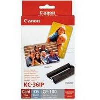 Canon Selphy KC-36IP Colour Ink Cartridge and Photo Paper Pack-0