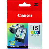 Canon BCI-15C Ink Cartridge Colour Pk2 BCI15C 8191A002AA-0