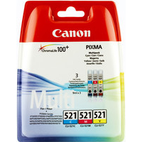 Canon CLI-521 Ink Cartridge 3-Colour 2934B007AA 9ml CMY-0