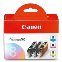 Canon CLI-8 Ink Cartridge Tri-Colour Multi-Pack CMY CL8 0621B026-0