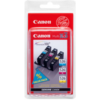 Canon CLI-526 Ink Cartridge Tri-Colour CMY CLI526 4541B006Aa-0
