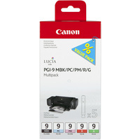 Canon PGI-9 Ink Cartridges Multi-Pack Bk/PC/PM/Rd/Gn 1033B011-0