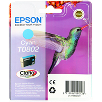 Epson T0802 Ink Cartridge Cyan C13T080240-0