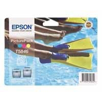 Epson Ink Cartridges Black/Cyan/Mag/Yell Plus Photo Paper C13T584640A0-0