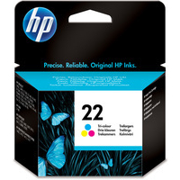 HP 22 Ink Cartridge Tri-Colour C9352AE C9352A HP22-0