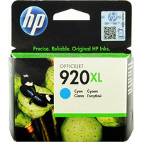 HP 920 XL Ink Cartridge Cyan CD972AE HP920XL-0