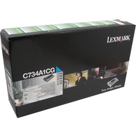 Lexmark C734A1CG Toner Cartridge Cyan Return Program-0
