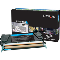 Lexmark C748H1CG Toner Cartridge High Yield Cyan -0