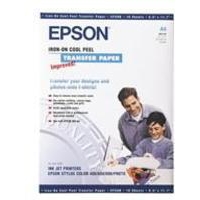 Epson Cool Peel Iron-On Transfer Paper 124gsm Pk10 S041154 C13S041154-0