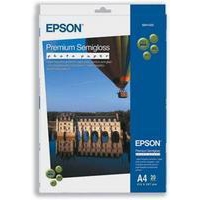 Epson Premium Semi-Gloss Photo Paper A4 Pk20 C13S041332-0