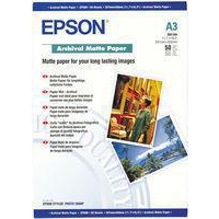 Epson A3 Archival Matt Paper 192gsm Pk50 C13S041344-0