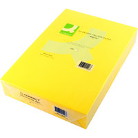 Q-Connect Coloured Copier Paper A4 80gsm Bright Yellow Pk500-0