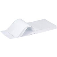 Q-Connect Listing Paper 11 inches x241mm 1-Part 60gsm Plain Micro-Perforated 60gsm Pk2000-0