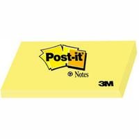 3M Post-it Note Recycled 127x76mm Yellow 655-1Y-0