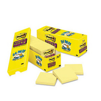 3M Post-it Note Recycled Carton of 654 Yellow Pads Pk16-0