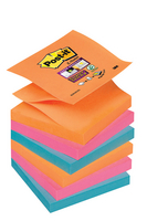 Post-it Super Sticky Colour Z-Notes Electric Glow 76x76-0
