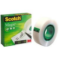 3M Scotch 810 Magic Tape 12mm x66 Metres 8101266-0