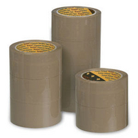 3M Scotch Packaging Tape Polypropylene 50mm x66m Buff Pk6 C5066SF6-0