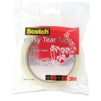 3M Scotch Easy Tear Clear Everyday Tape Single Roll GT500077224-0
