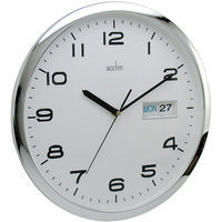 Acctim Supervisor Wall Clock 320mm Chrome/White-0