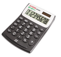 Aurora EcoCalc Semi-Desktop Calculator 12-digit Black EC404-0