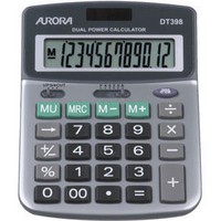 Aurora Semi-Desktop Calculator 12-digit DT398-0