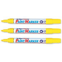 Artline 400 Paint Marker Medium Bullet Tip Yellow A4006-0