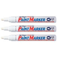 Artline 400 Paint Marker Medium Bullet Tip White A400-0