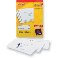 Avery Laser Labels L7165-500 Address 8 per Sheet A4 White Pk500-0