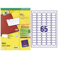 Avery Laser Labels L7651-25 Mini Address 65 per Sheet A4 White Pk25-0
