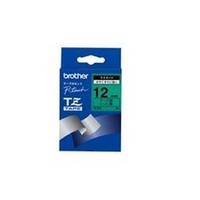 Brother P-Touch Tape TZ731 12mm Labels Black on Green TZ-731-0