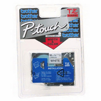 Brother P-Touch Tape TZ241 18mm Labels Black on White TZ-241-0