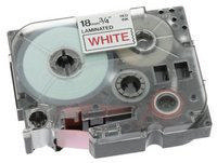 Brother P-Touch Tape TZ242 18mm Labels Red on White TZ-242-0