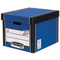R-Kive Storage Boxes Premium Blue/White Fellowes 00729-FF Pk10-0