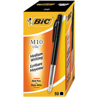 Bic Clic Retractable Ball Point Pen Medium Black 901256-0