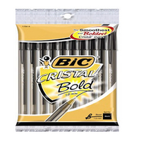 Bic Cristal Pen Large 1.6mm Black 880648-0