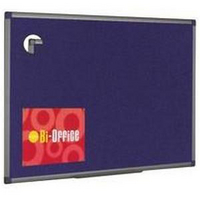 Bi-Office Fabric Notice Board 600x900mm Blue Aluminium Frame FA0343170-0