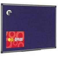 Bi-Office Fabric Notice Board 1200x900mm Blue Aluminium FA0543170-0