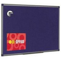 Bi-Office Fabric Notice Board 1800x1200mm Blue Aluminium FA2743170-0
