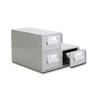 Bisley Card Index Cabinet 6x4 Inches Single Grey FCB14-0