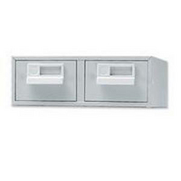 Bisley Card Index Cabinet 8x5 Inches Double Grey FCB25-0