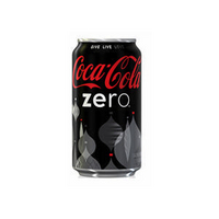 Coke Zero Soft Drink 330ml Can Pk24 A06992-0