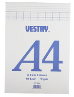 Vestry Accountancy Pad A4 8-Column CV2064-0