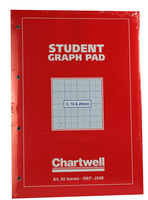 Chartwell Graph Pad A4 50 Leaf 2/10/20mm J34B-0