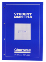 Chartwell Graph Pad A4 50 Leaf 5mm Quadrille J6Q4B-0