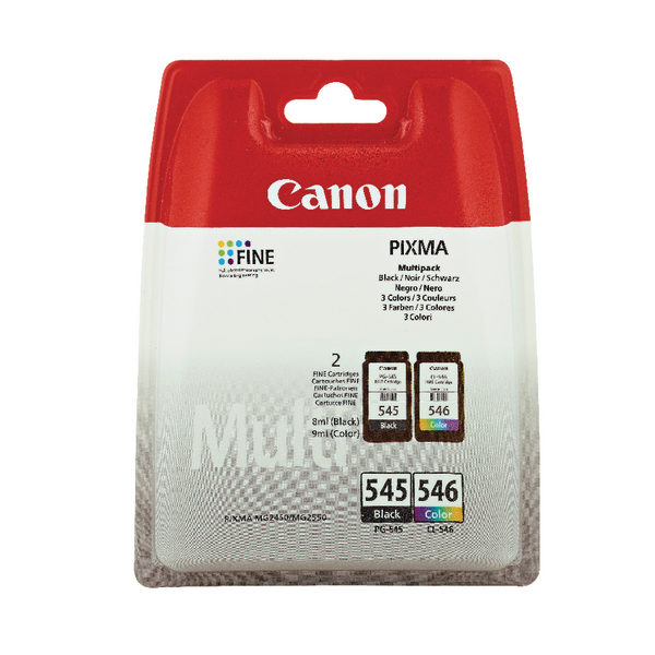 Canon pg-545 cl-546 colour Multipack Black 8287b005-0