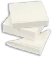 Paper Napkins 320mm 1-Ply White Pk500-0