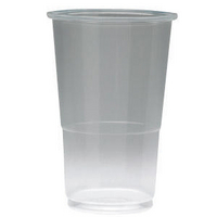 Plastic Half Pint Glass Pk50-0