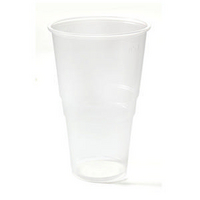 Plastic Pint Glass Clear Pk50 VPLFG617-0
