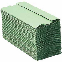Maxima Green C-Fold Hand Towel 1-Ply Green Pk144x20-0